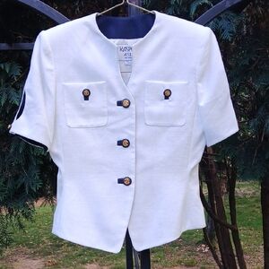 Vintage 80s Kasper ASL Short Sleeve Sz 6P